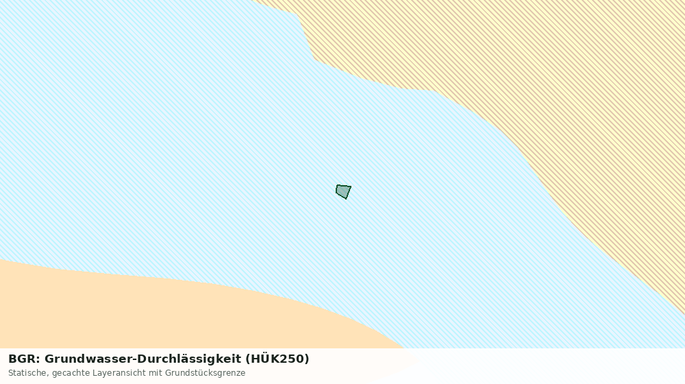 Statische Kartenansicht: BGR: Grundwasser-Durchlässigkeit (HÜK250)