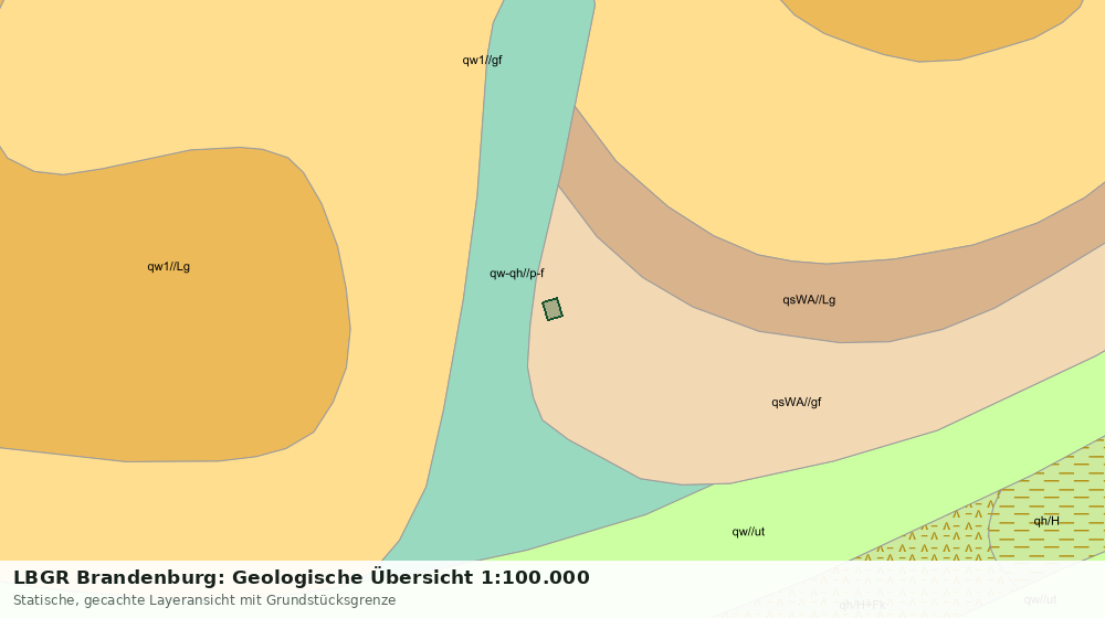 Statische Kartenansicht: LBGR Brandenburg: Geologische Übersicht 1:100.000