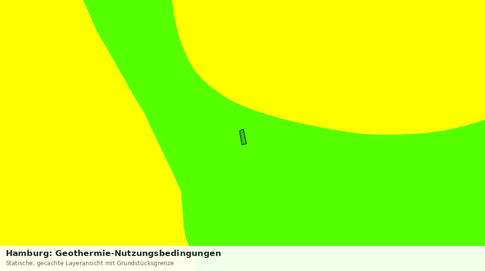Statische Kartenansicht: Hamburg: Geothermie-Nutzungsbedingungen