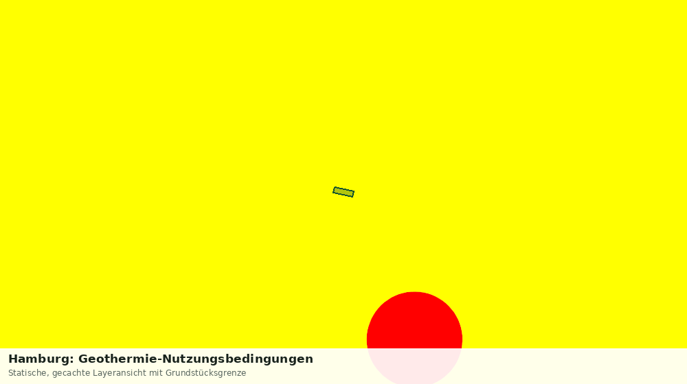 Statische Kartenansicht: Hamburg: Geothermie-Nutzungsbedingungen
