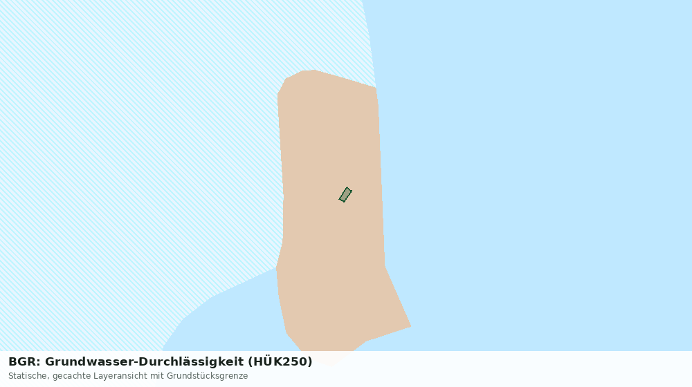 Statische Kartenansicht: BGR: Grundwasser-Durchlässigkeit (HÜK250)