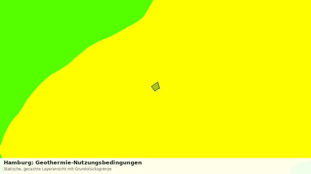 Statische Kartenansicht: Hamburg: Geothermie-Nutzungsbedingungen