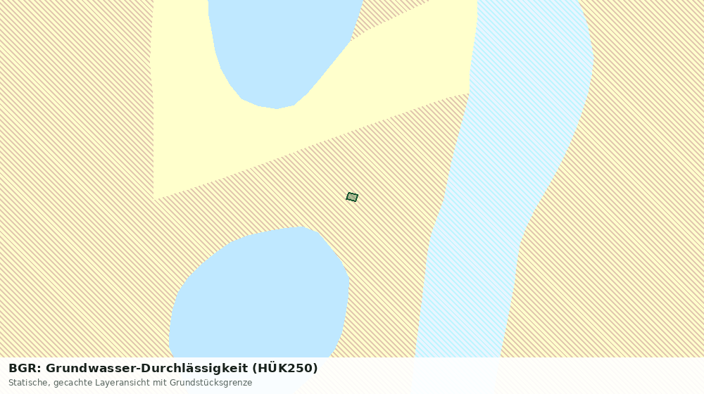 Statische Kartenansicht: BGR: Grundwasser-Durchlässigkeit (HÜK250)