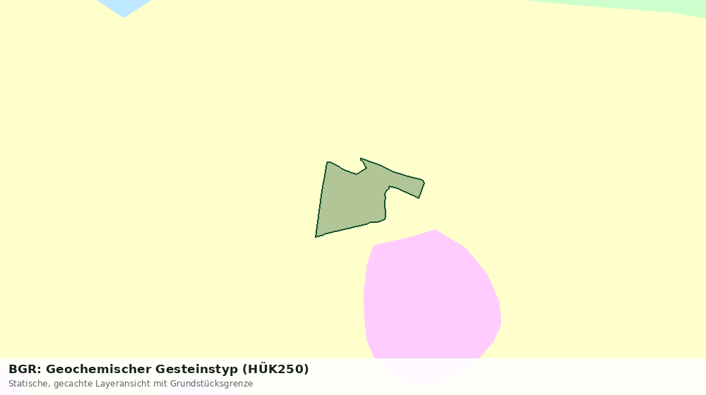 Statische Kartenansicht: BGR: Geochemischer Gesteinstyp (HÜK250)