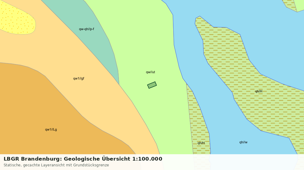 Statische Kartenansicht: LBGR Brandenburg: Geologische Übersicht 1:100.000