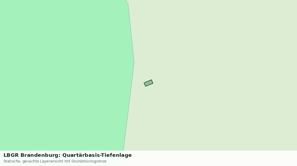 Statische Kartenansicht: LBGR Brandenburg: Quartärbasis-Tiefenlage