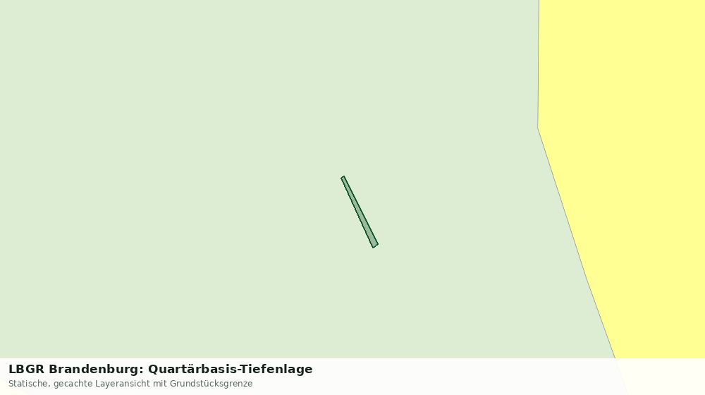 Statische Kartenansicht: LBGR Brandenburg: Quartärbasis-Tiefenlage