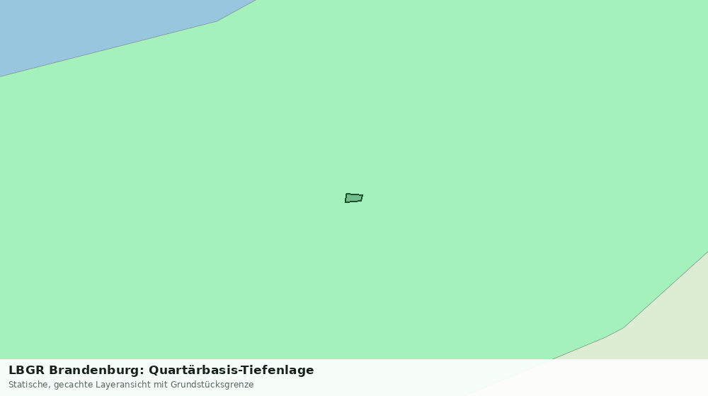 Statische Kartenansicht: LBGR Brandenburg: Quartärbasis-Tiefenlage