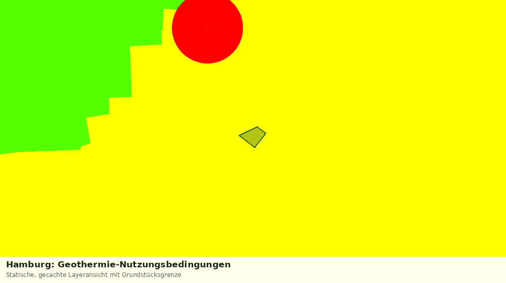 Statische Kartenansicht: Hamburg: Geothermie-Nutzungsbedingungen