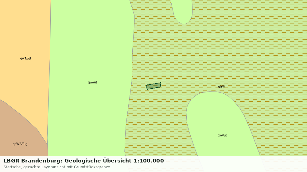 Statische Kartenansicht: LBGR Brandenburg: Geologische Übersicht 1:100.000