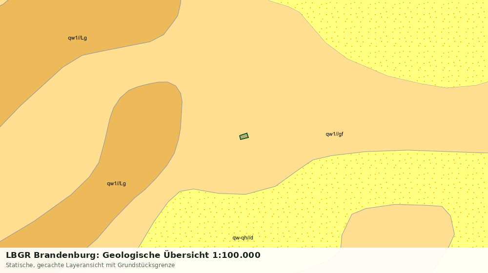Statische Kartenansicht: LBGR Brandenburg: Geologische Übersicht 1:100.000