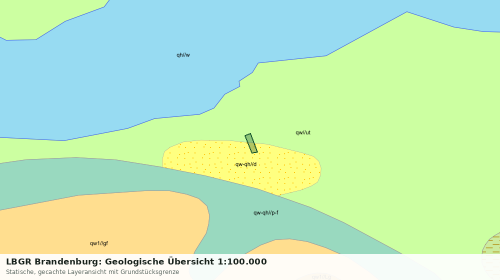 Statische Kartenansicht: LBGR Brandenburg: Geologische Übersicht 1:100.000