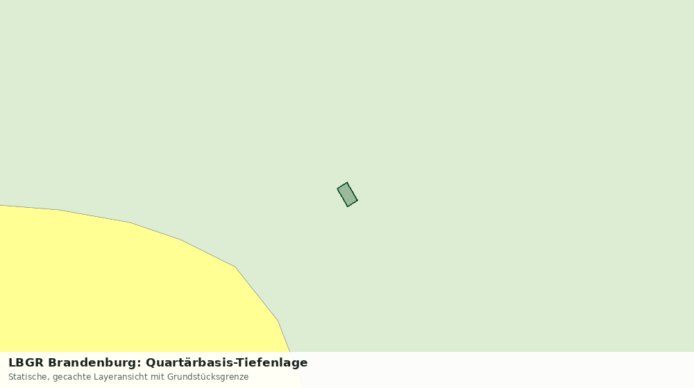 Statische Kartenansicht: LBGR Brandenburg: Quartärbasis-Tiefenlage