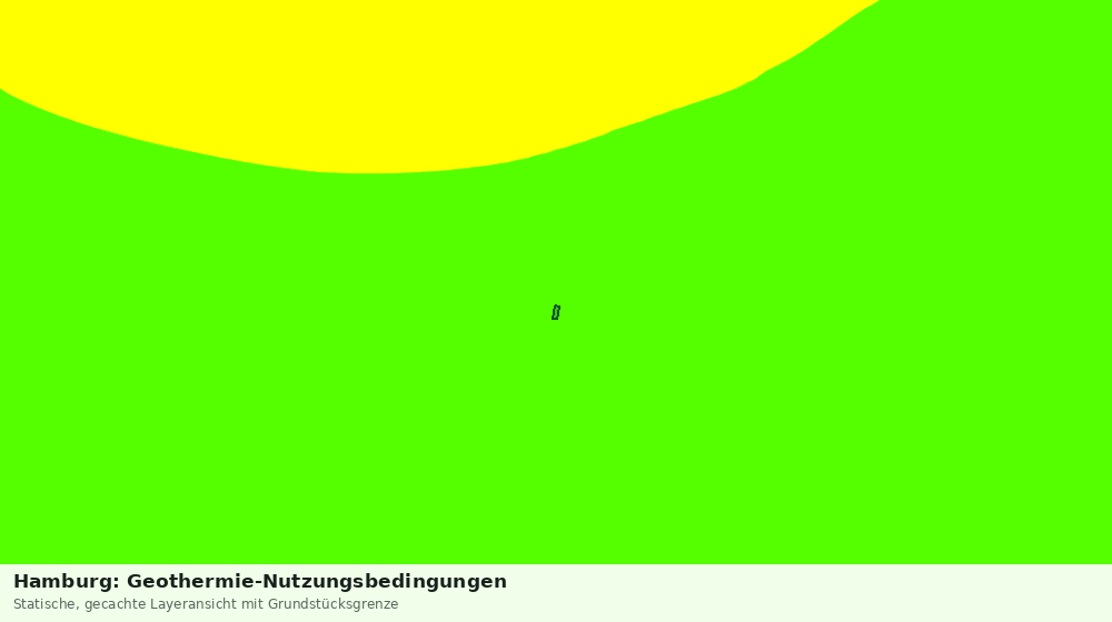 Statische Kartenansicht: Hamburg: Geothermie-Nutzungsbedingungen