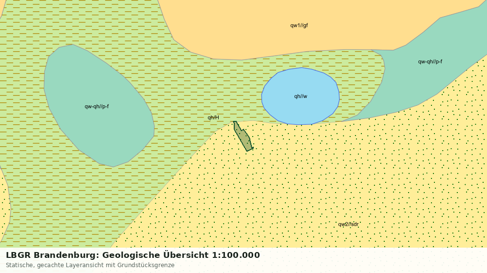 Statische Kartenansicht: LBGR Brandenburg: Geologische Übersicht 1:100.000