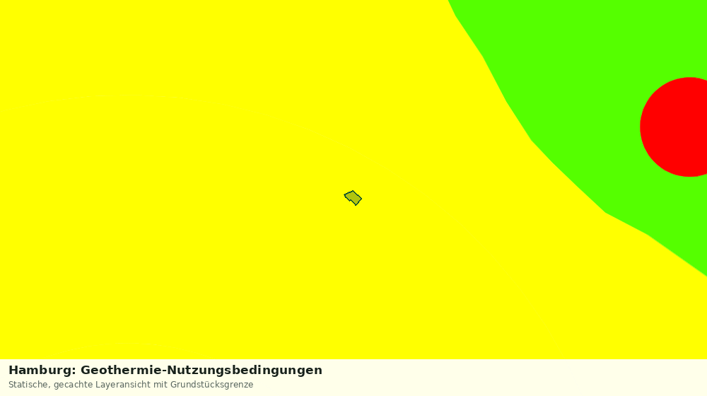 Statische Kartenansicht: Hamburg: Geothermie-Nutzungsbedingungen
