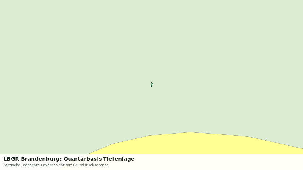 Statische Kartenansicht: LBGR Brandenburg: Quartärbasis-Tiefenlage