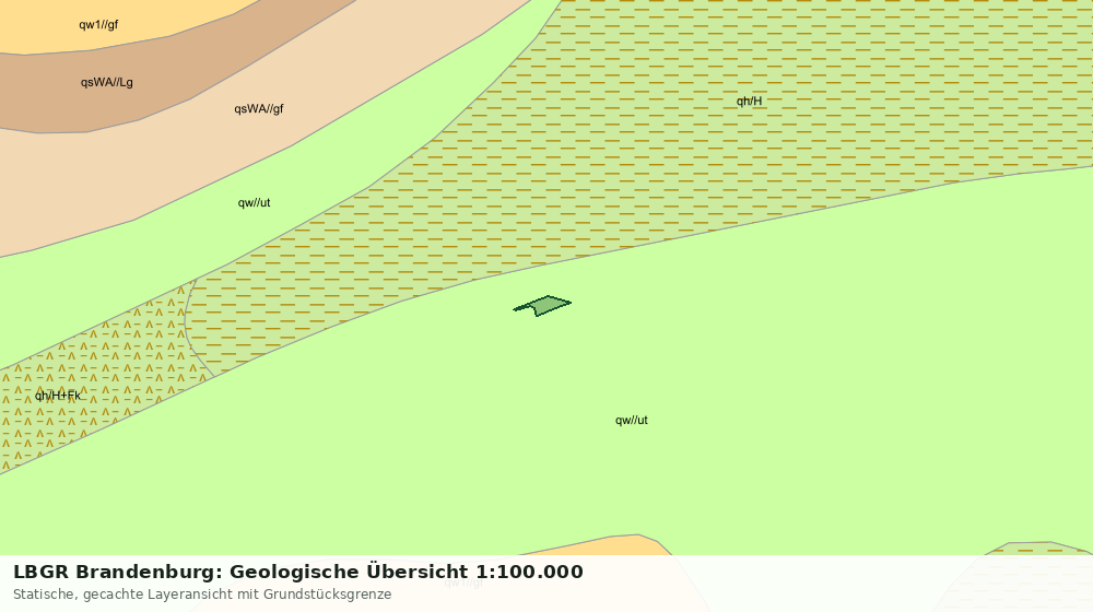 Statische Kartenansicht: LBGR Brandenburg: Geologische Übersicht 1:100.000