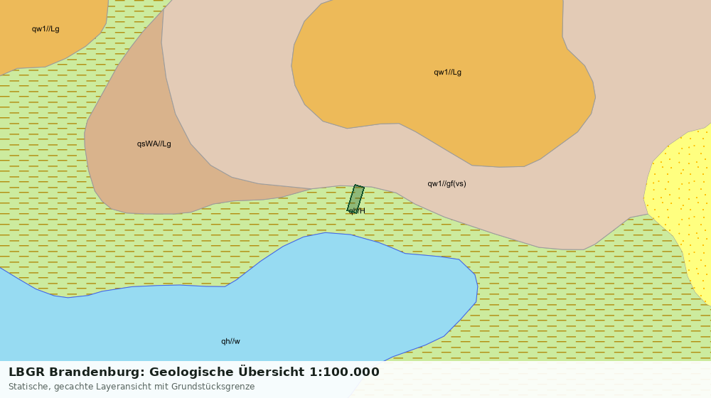 Statische Kartenansicht: LBGR Brandenburg: Geologische Übersicht 1:100.000