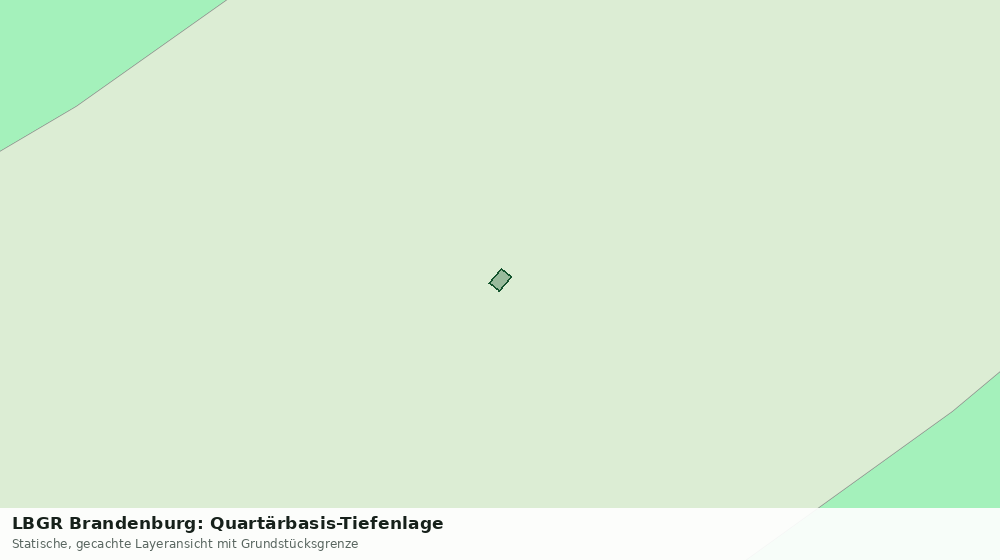 Statische Kartenansicht: LBGR Brandenburg: Quartärbasis-Tiefenlage