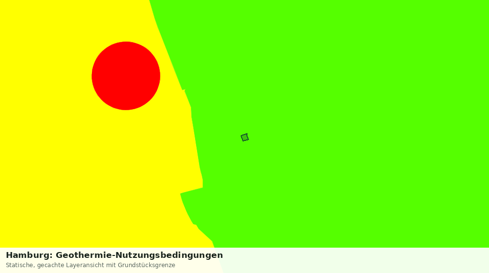 Statische Kartenansicht: Hamburg: Geothermie-Nutzungsbedingungen
