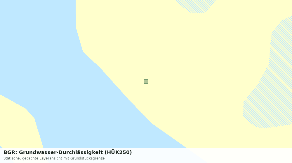 Statische Kartenansicht: BGR: Grundwasser-Durchlässigkeit (HÜK250)