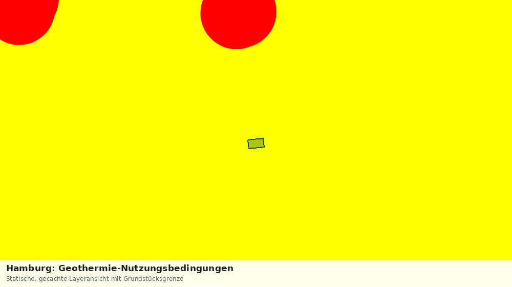 Statische Kartenansicht: Hamburg: Geothermie-Nutzungsbedingungen