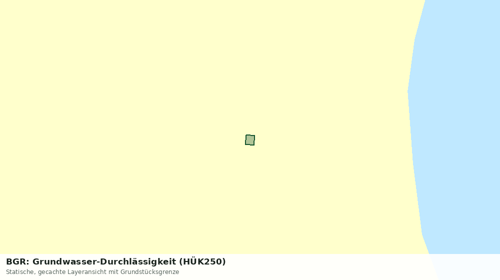 Statische Kartenansicht: BGR: Grundwasser-Durchlässigkeit (HÜK250)