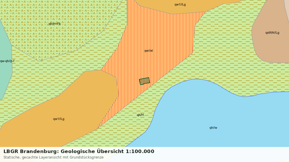 Statische Kartenansicht: LBGR Brandenburg: Geologische Übersicht 1:100.000