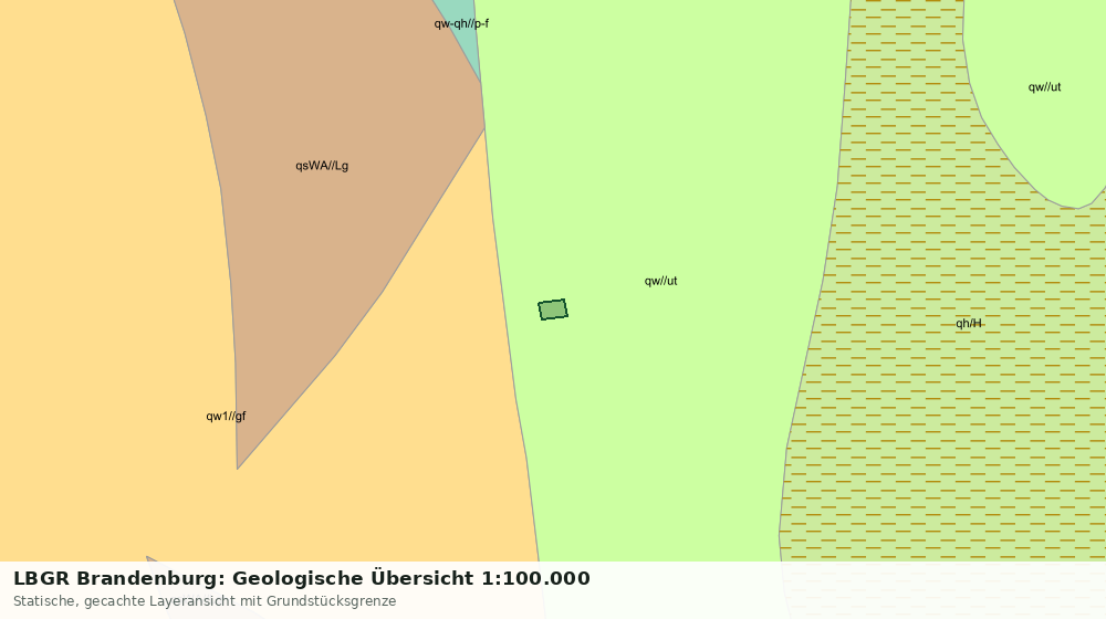 Statische Kartenansicht: LBGR Brandenburg: Geologische Übersicht 1:100.000