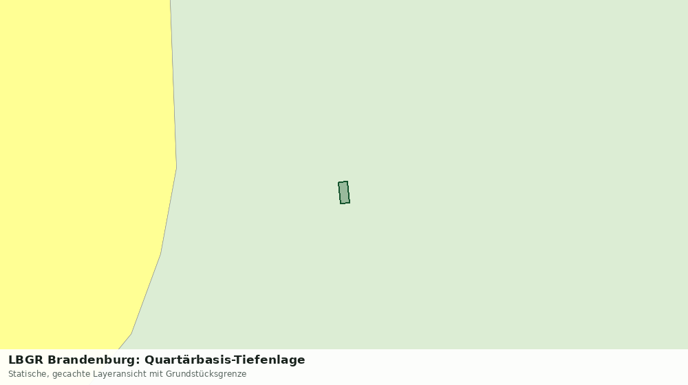 Statische Kartenansicht: LBGR Brandenburg: Quartärbasis-Tiefenlage