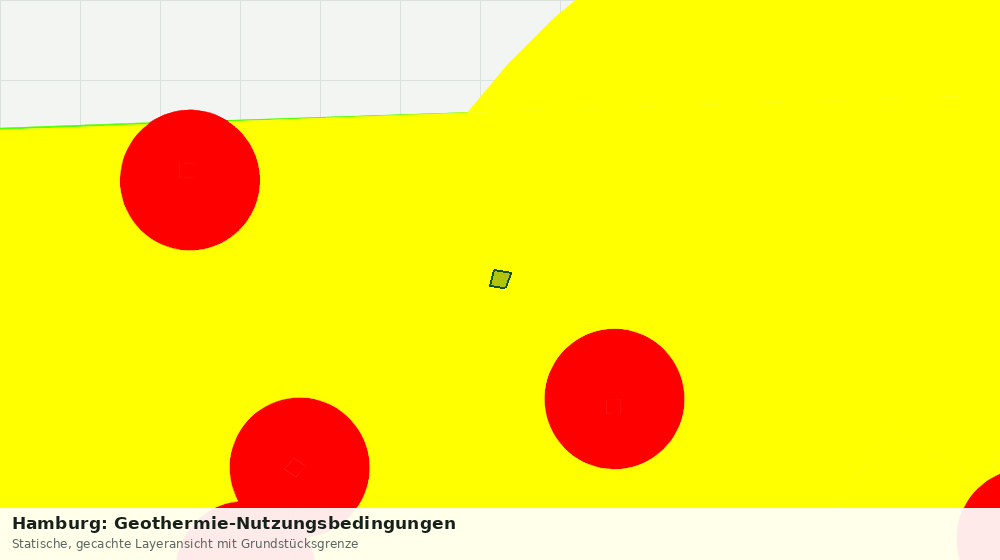 Statische Kartenansicht: Hamburg: Geothermie-Nutzungsbedingungen