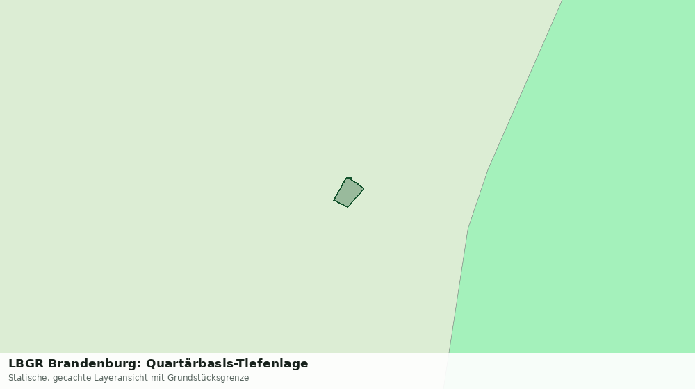 Statische Kartenansicht: LBGR Brandenburg: Quartärbasis-Tiefenlage