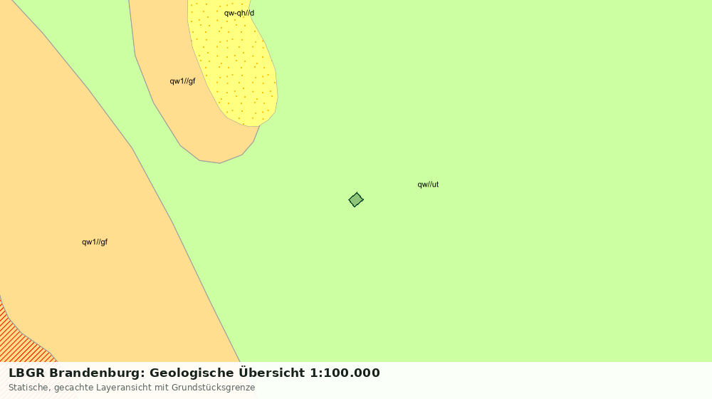 Statische Kartenansicht: LBGR Brandenburg: Geologische Übersicht 1:100.000