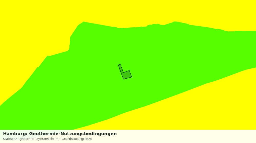 Statische Kartenansicht: Hamburg: Geothermie-Nutzungsbedingungen