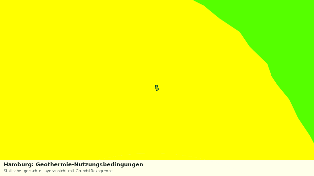 Statische Kartenansicht: Hamburg: Geothermie-Nutzungsbedingungen