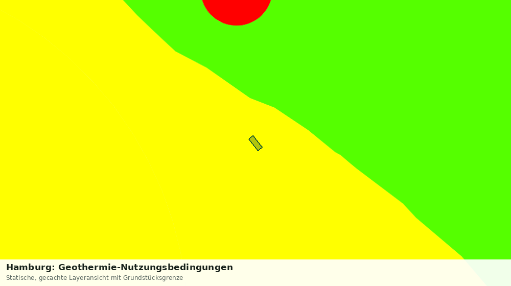 Statische Kartenansicht: Hamburg: Geothermie-Nutzungsbedingungen