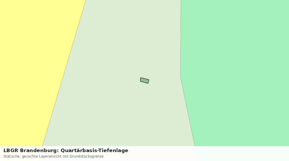 Statische Kartenansicht: LBGR Brandenburg: Quartärbasis-Tiefenlage