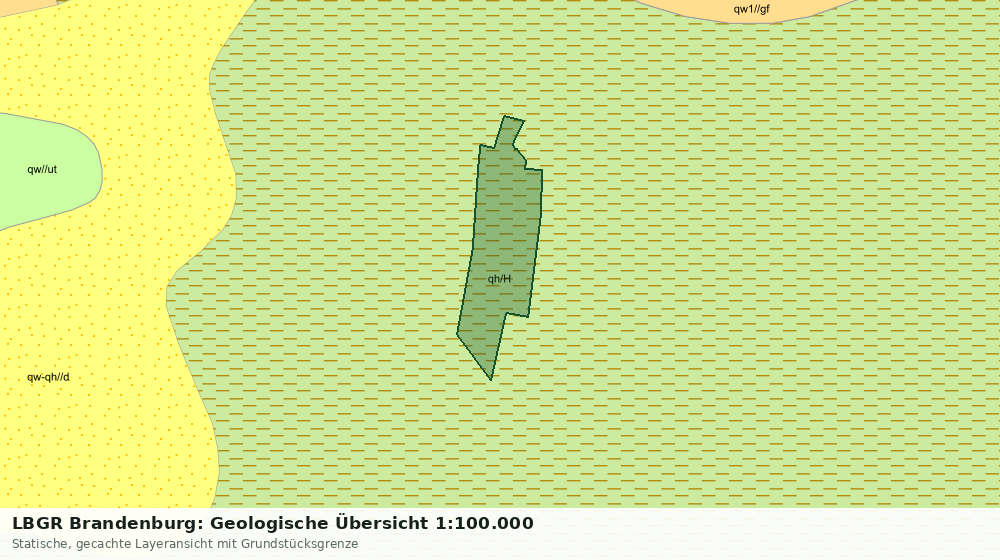Statische Kartenansicht: LBGR Brandenburg: Geologische Übersicht 1:100.000