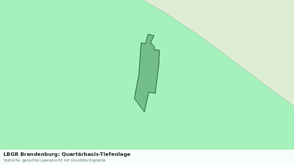Statische Kartenansicht: LBGR Brandenburg: Quartärbasis-Tiefenlage