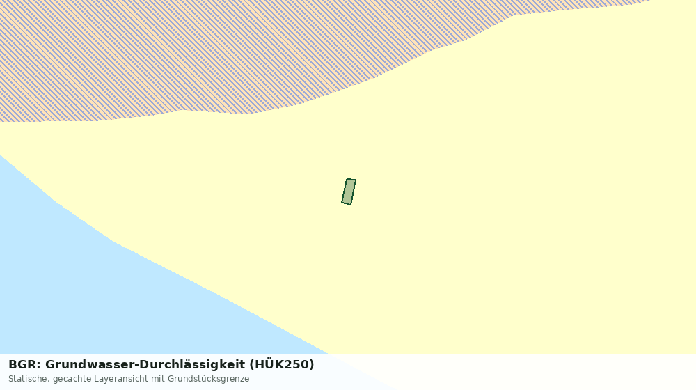 Statische Kartenansicht: BGR: Grundwasser-Durchlässigkeit (HÜK250)