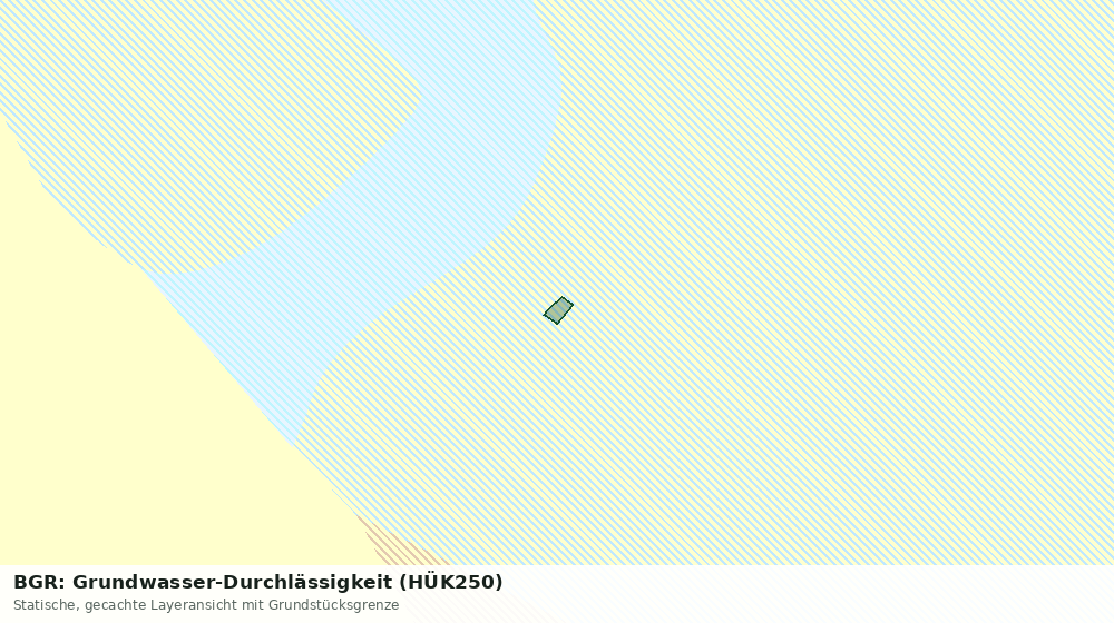 Statische Kartenansicht: BGR: Grundwasser-Durchlässigkeit (HÜK250)