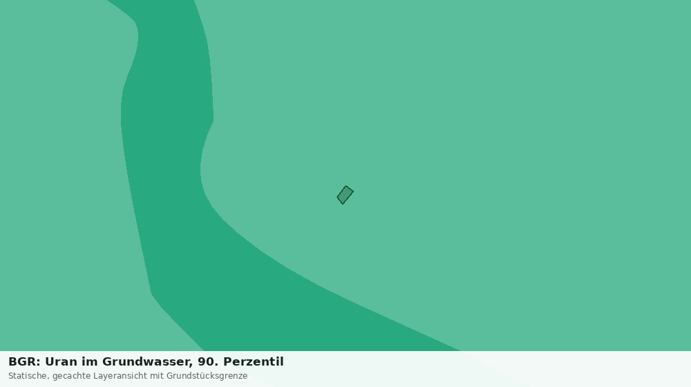 Statische Kartenansicht: BGR: Uran im Grundwasser, 90. Perzentil