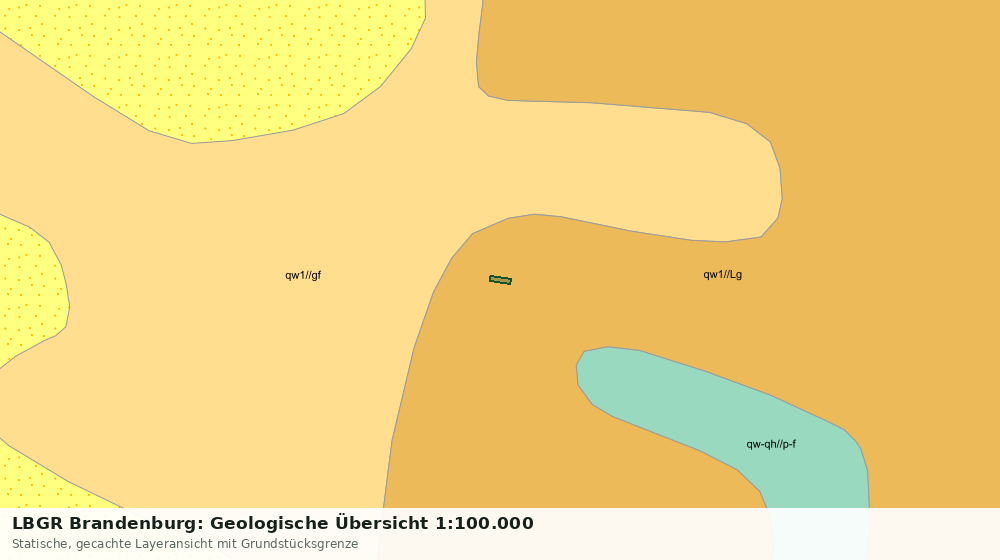 Statische Kartenansicht: LBGR Brandenburg: Geologische Übersicht 1:100.000