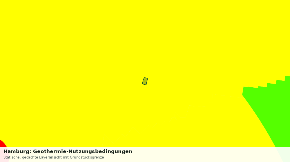 Statische Kartenansicht: Hamburg: Geothermie-Nutzungsbedingungen