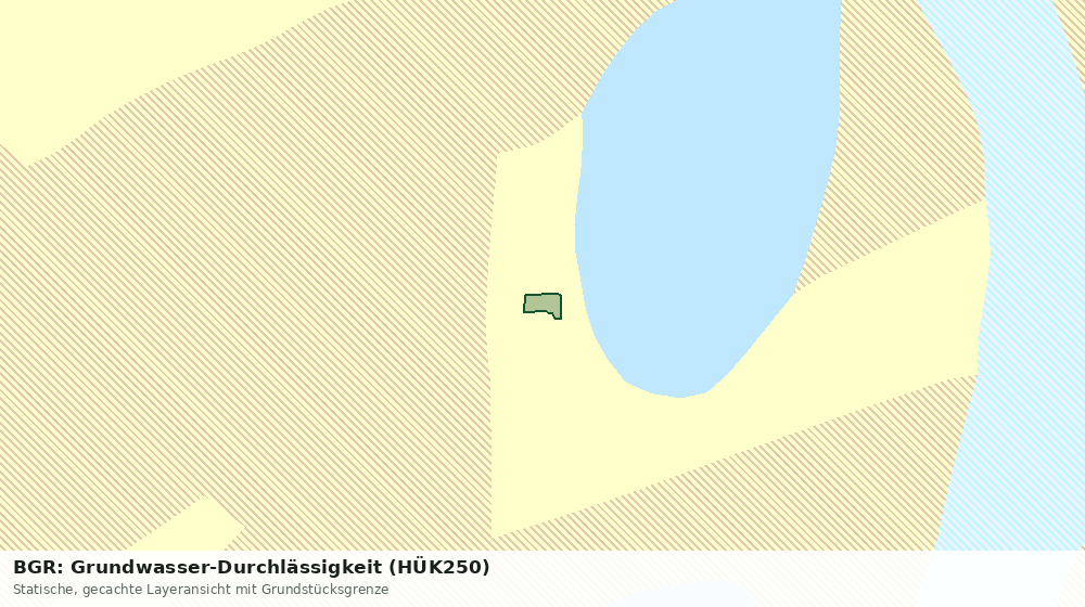 Statische Kartenansicht: BGR: Grundwasser-Durchlässigkeit (HÜK250)