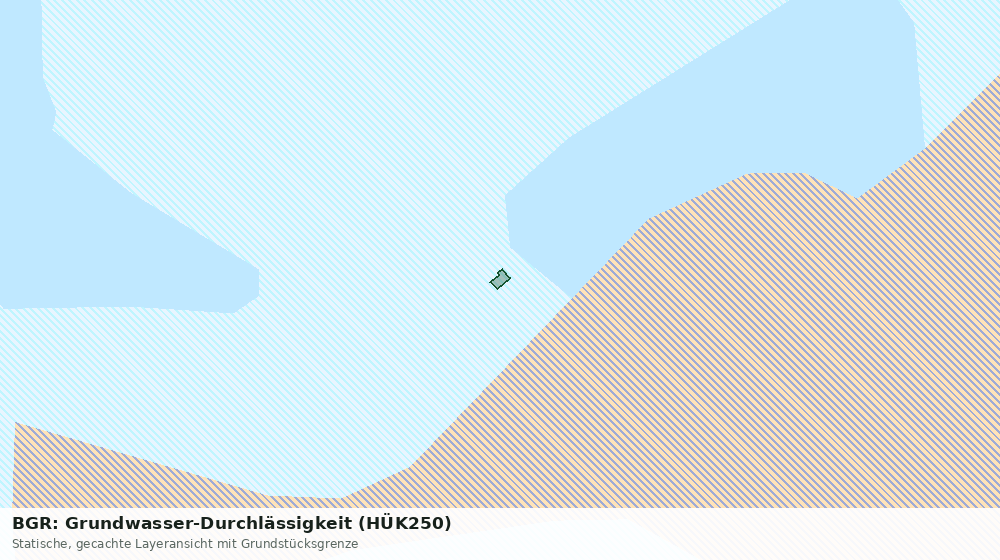 Statische Kartenansicht: BGR: Grundwasser-Durchlässigkeit (HÜK250)