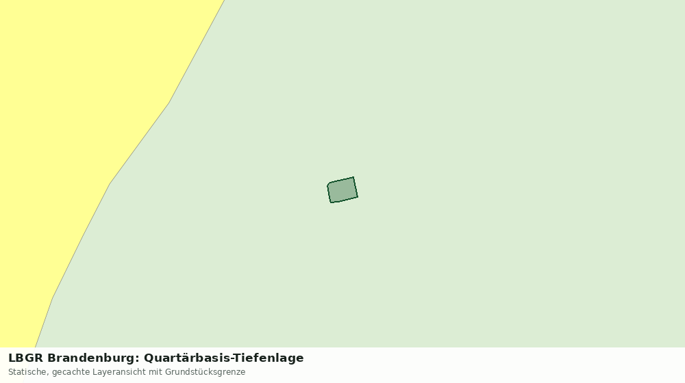 Statische Kartenansicht: LBGR Brandenburg: Quartärbasis-Tiefenlage