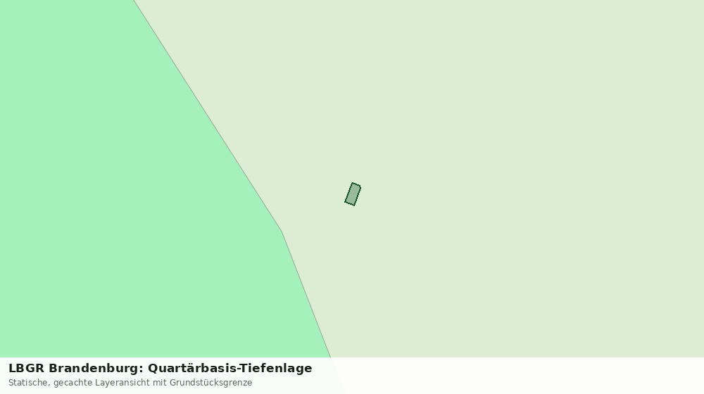 Statische Kartenansicht: LBGR Brandenburg: Quartärbasis-Tiefenlage