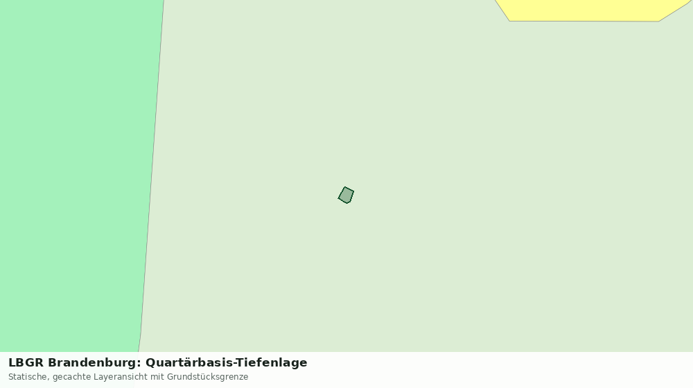 Statische Kartenansicht: LBGR Brandenburg: Quartärbasis-Tiefenlage